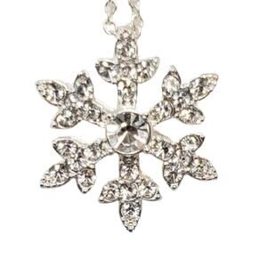 Disney Frozen Snowflake Rhinestone Necklace
